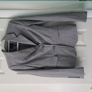 Lightweight gray suit jacket
